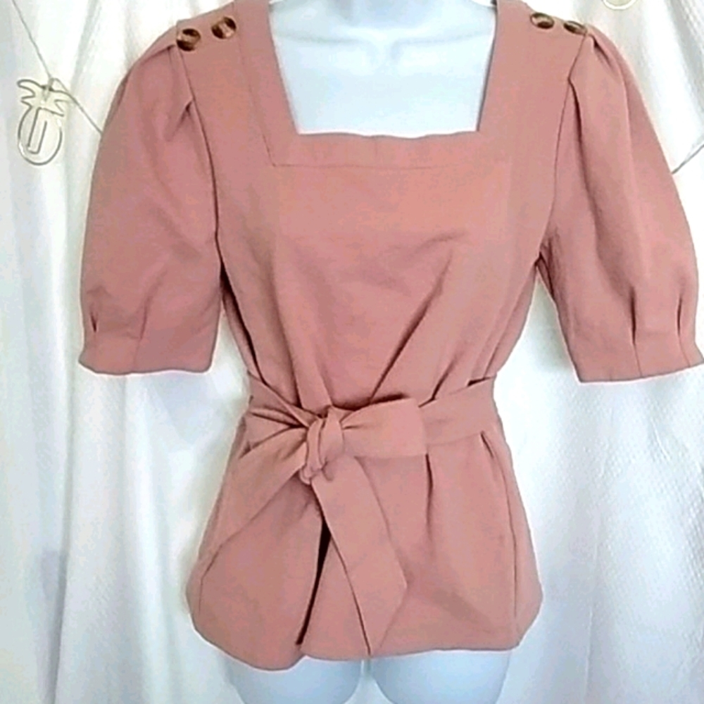 Anthropologie Current Air LA Puff Sleeve Top